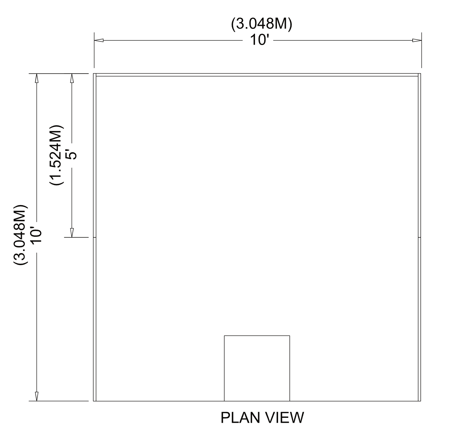 Perimeter Booth Plan View