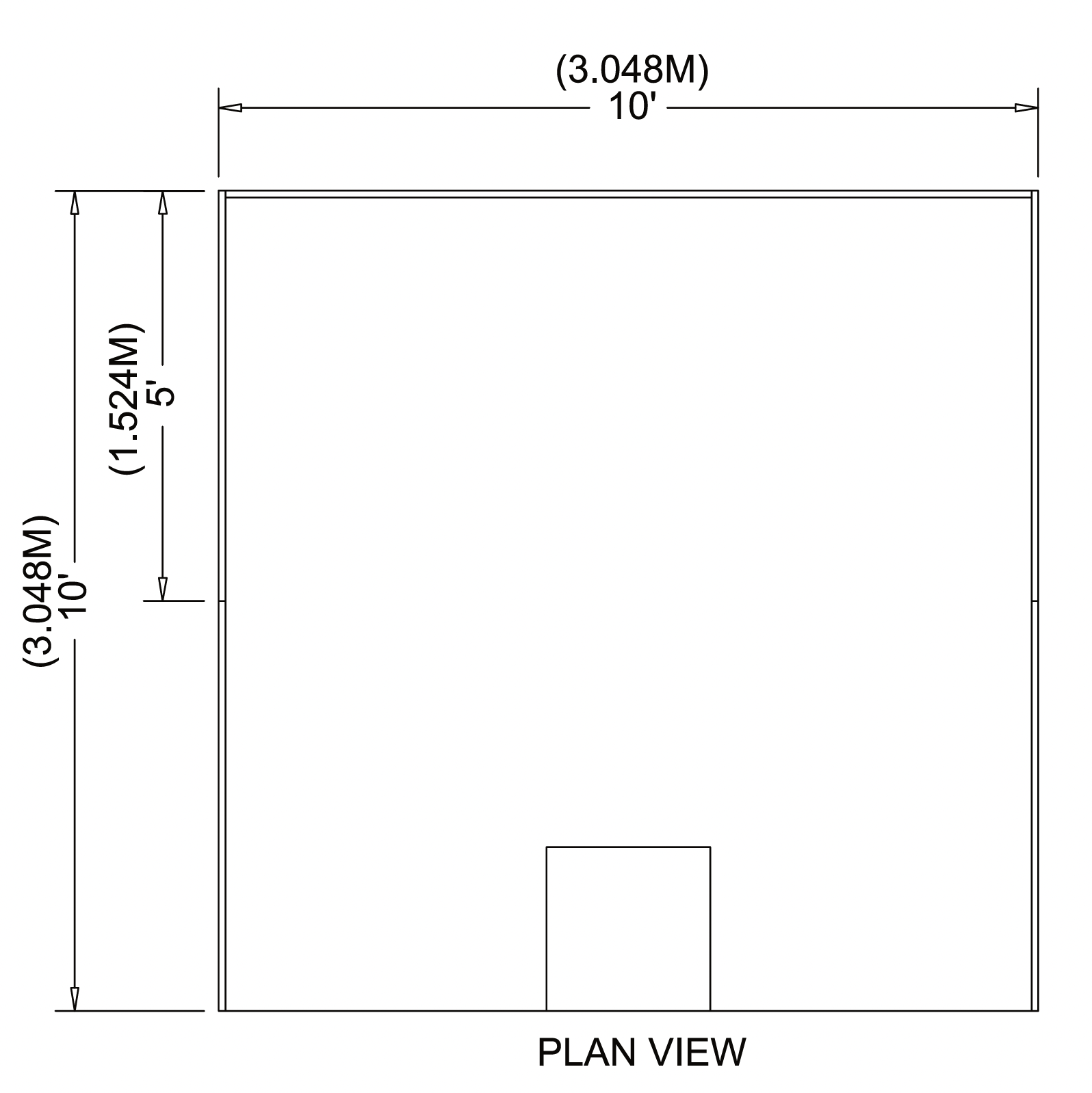 Linear Booth Plan View
